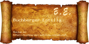 Buchberger Estilla névjegykártya